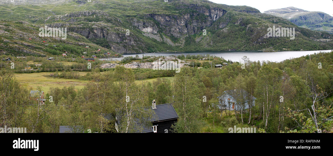 Paysage à Myrdal, Aurland, Norvège Banque D'Images