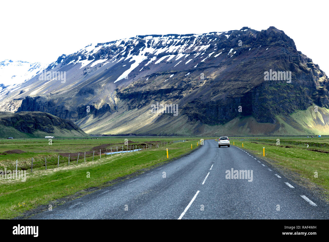 L'autoroute numéro 1 Le sud de l'Islande Banque D'Images