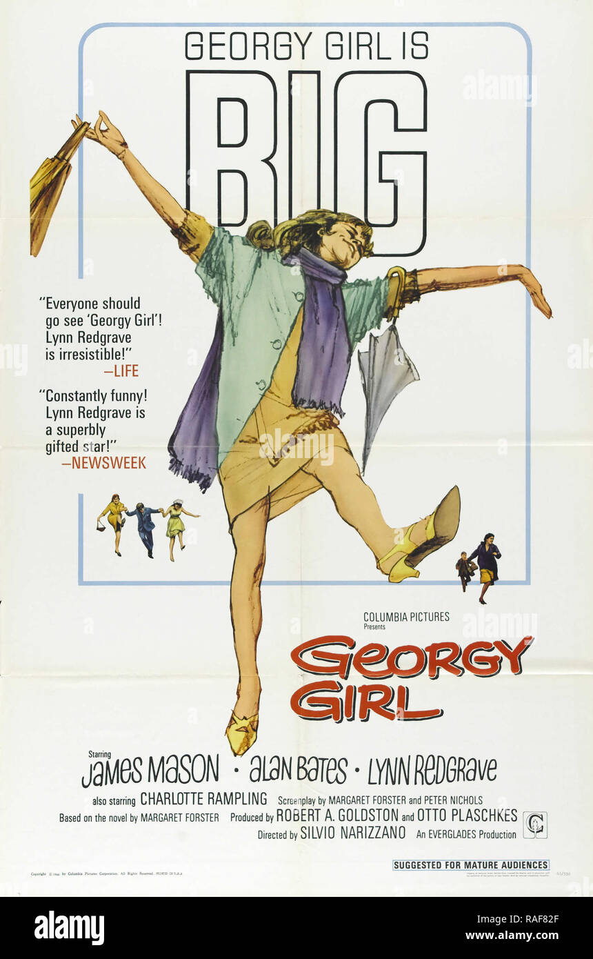 Georgy Girl (Columbia, 1966), l'affiche James Mason, Alan Bates, Lynn Redgrave référence #  33636 Fichier 816THA Banque D'Images