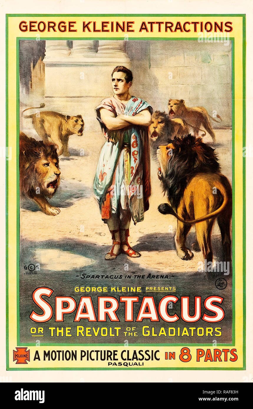 Spartacus (George Kleine Attractions, 1914), l'Affiche l'Affiche de référence du fichier #  33636_841THA Banque D'Images