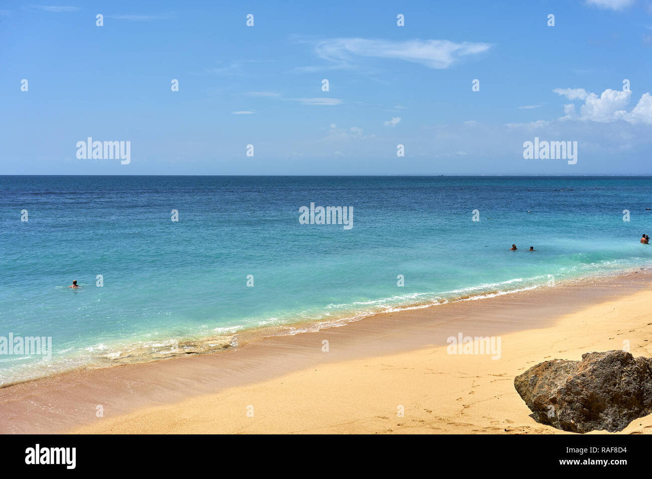 Vue sur l'Océan Indien à Bingin Beach à Bali, Indonésie, Asie du Sud, Asie Banque D'Images