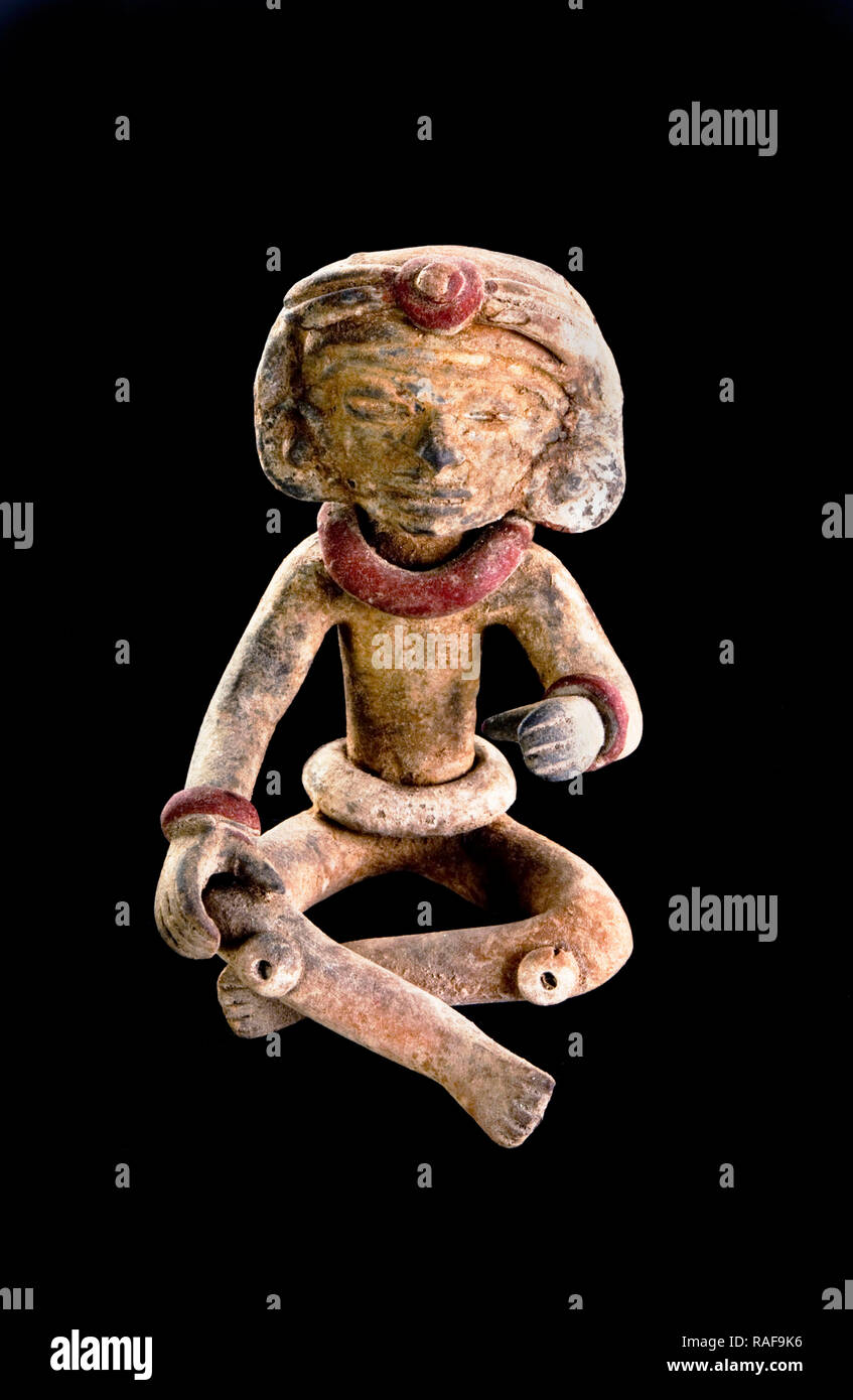 Guerrier précolombien fait autour de 600-1000 AD. Banque D'Images