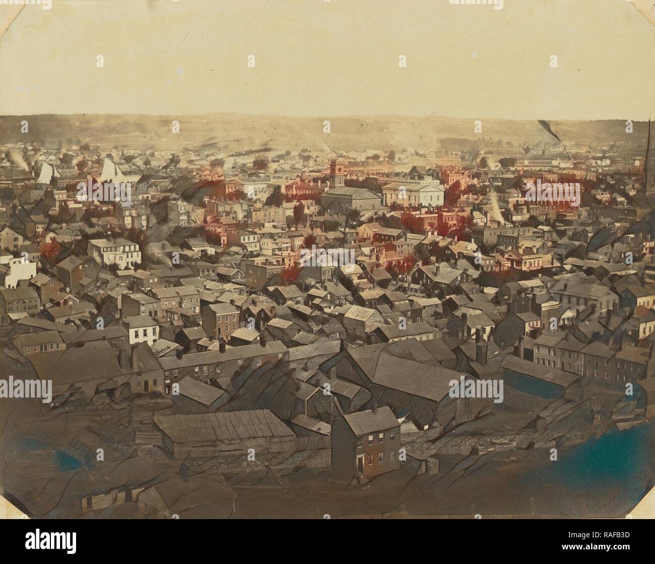 Troy, New York, Silas A. Holmes (américain, 1820 - 1886), Troy, New York, United States, 1855 - 1861, d'albumen silver repensé Banque D'Images