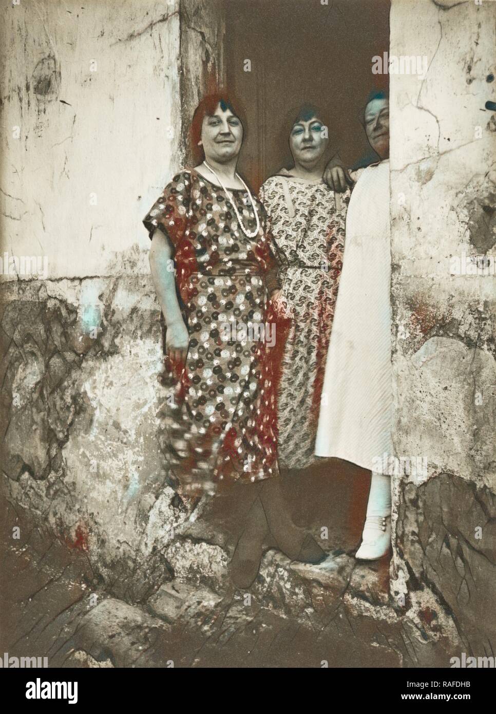 Trois prostituées, rue Asselin, Eugène Atget (Français, 1857 - 1927), et de Berenice Abbott (américain, 1898 - 1991 repensé Banque D'Images