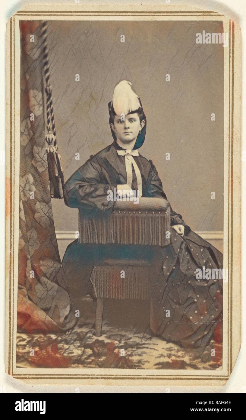 Mlle. Gerselman, Jessie J. Groom (États-Unis, actif à Philadelphie, Pennsylvanie, 1860) 1864 - 1866, d'albumen silver repensé Banque D'Images