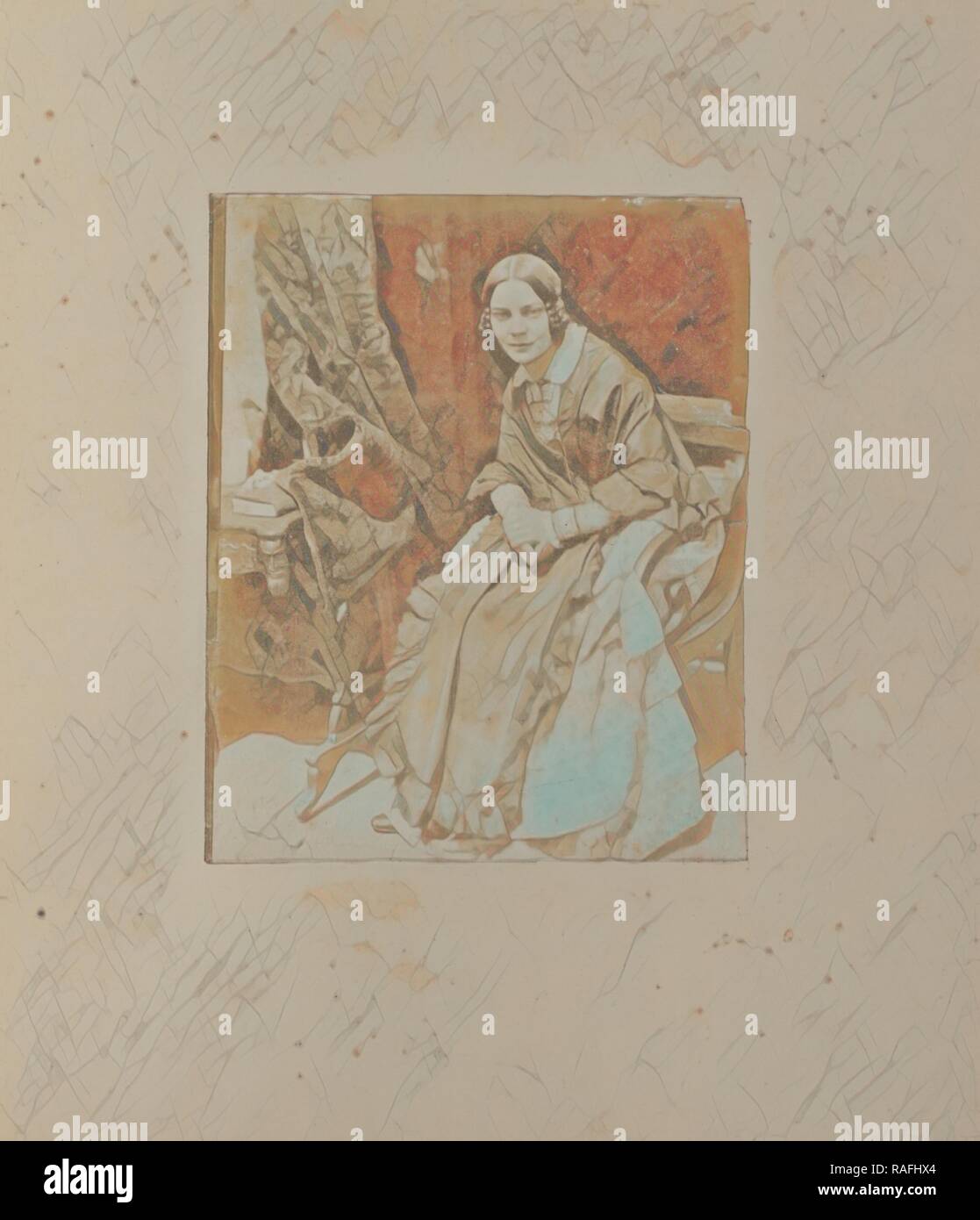 Mme Matilda (Rigby) Smith, Hill et Adamson (Scottish, Actif 1843 - 1848), l'Écosse, 1843 - 1846, sur papier salé imprimer repensé Banque D'Images