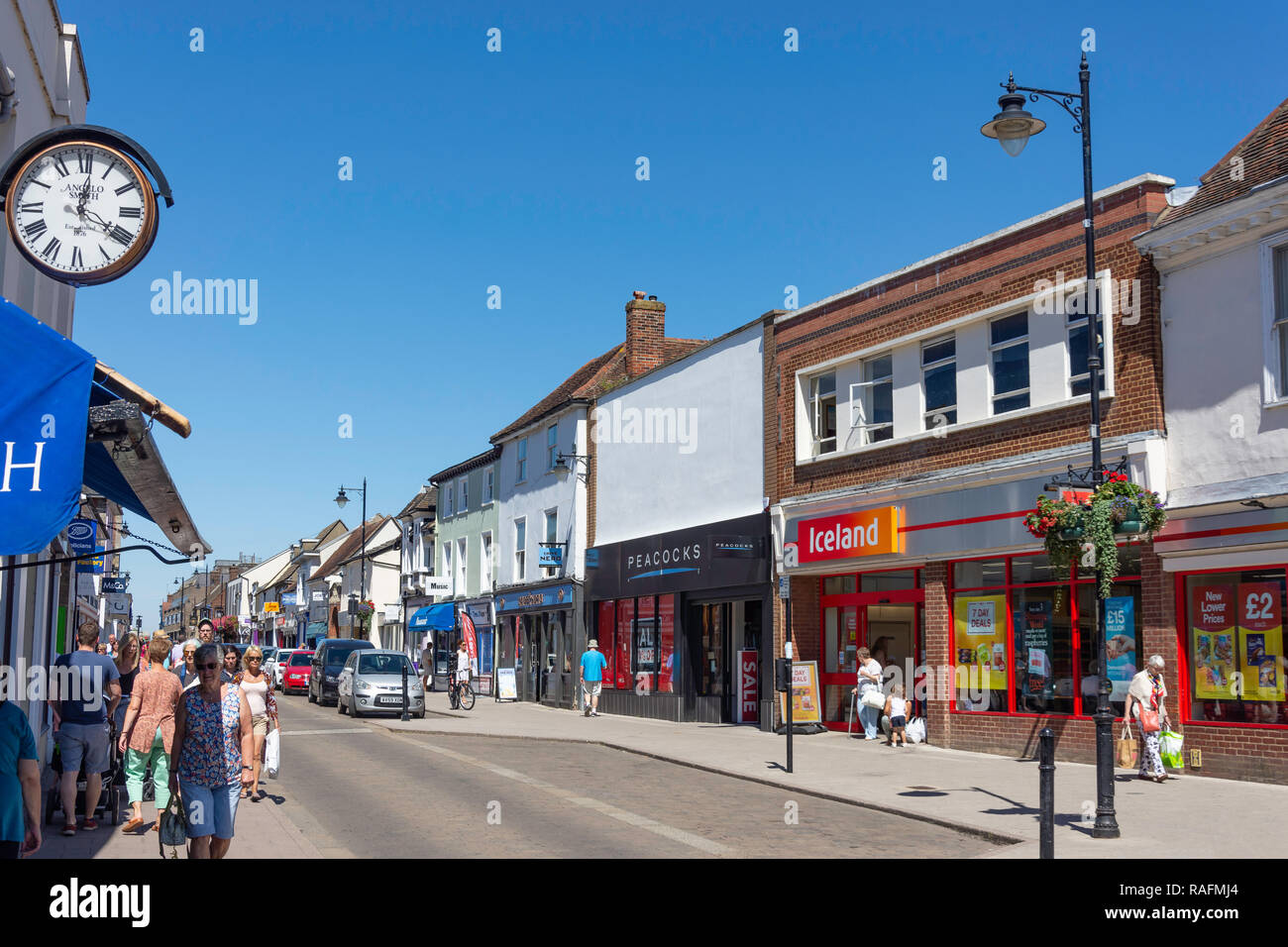 North Street, Sudbury, Suffolk, Angleterre, Royaume-Uni Banque D'Images