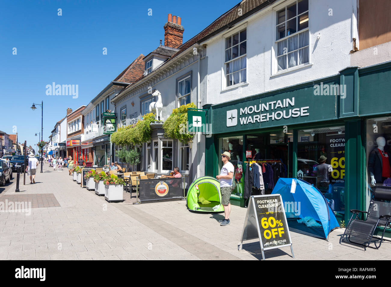 North Street, Sudbury, Suffolk, Angleterre, Royaume-Uni Banque D'Images