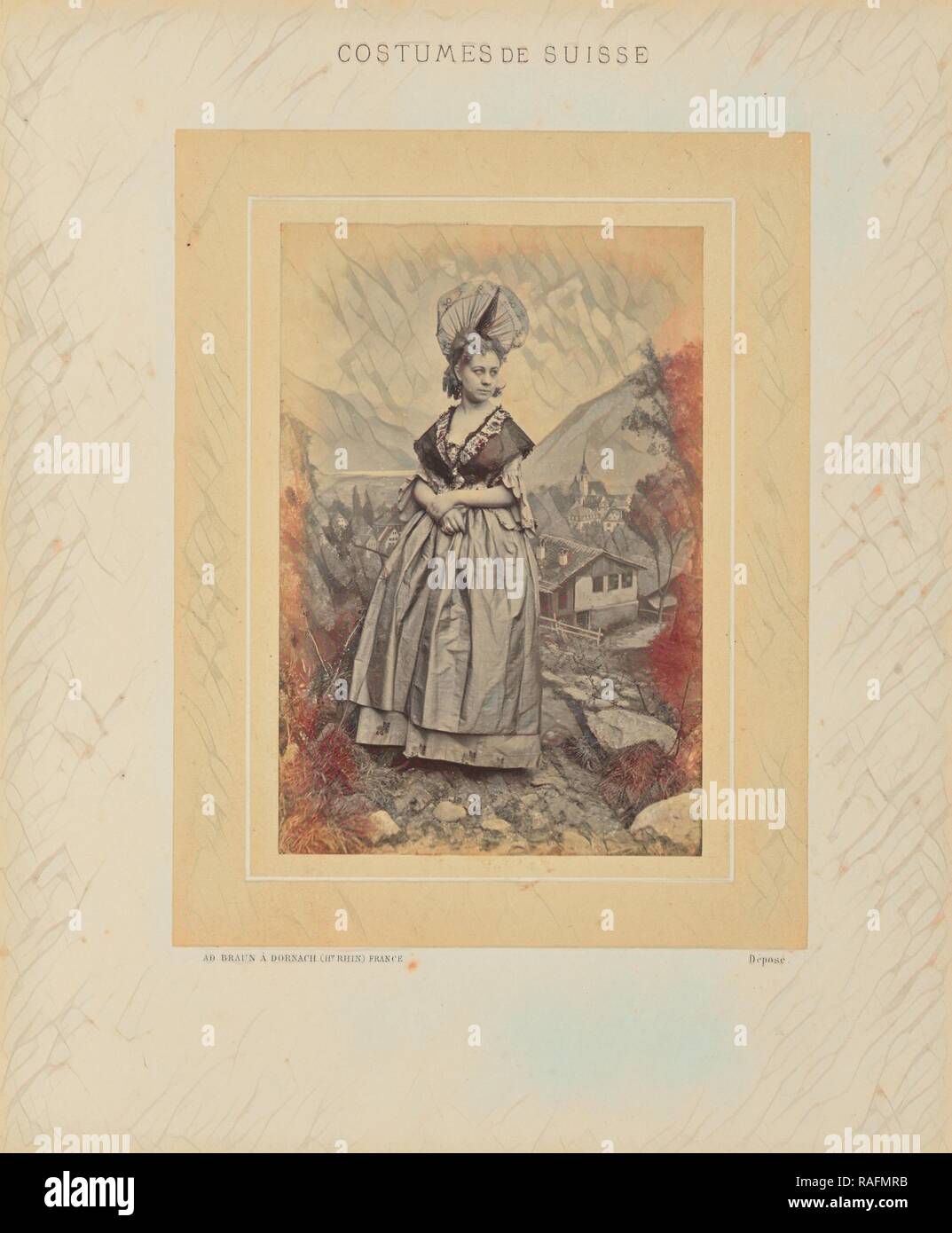 Schwytz, Adolphe Braun (Français, 1812 - 1877), Dornach, Haut-Rhin, Alsace, France, sur 1869, à l'albumine argentique repensé Banque D'Images