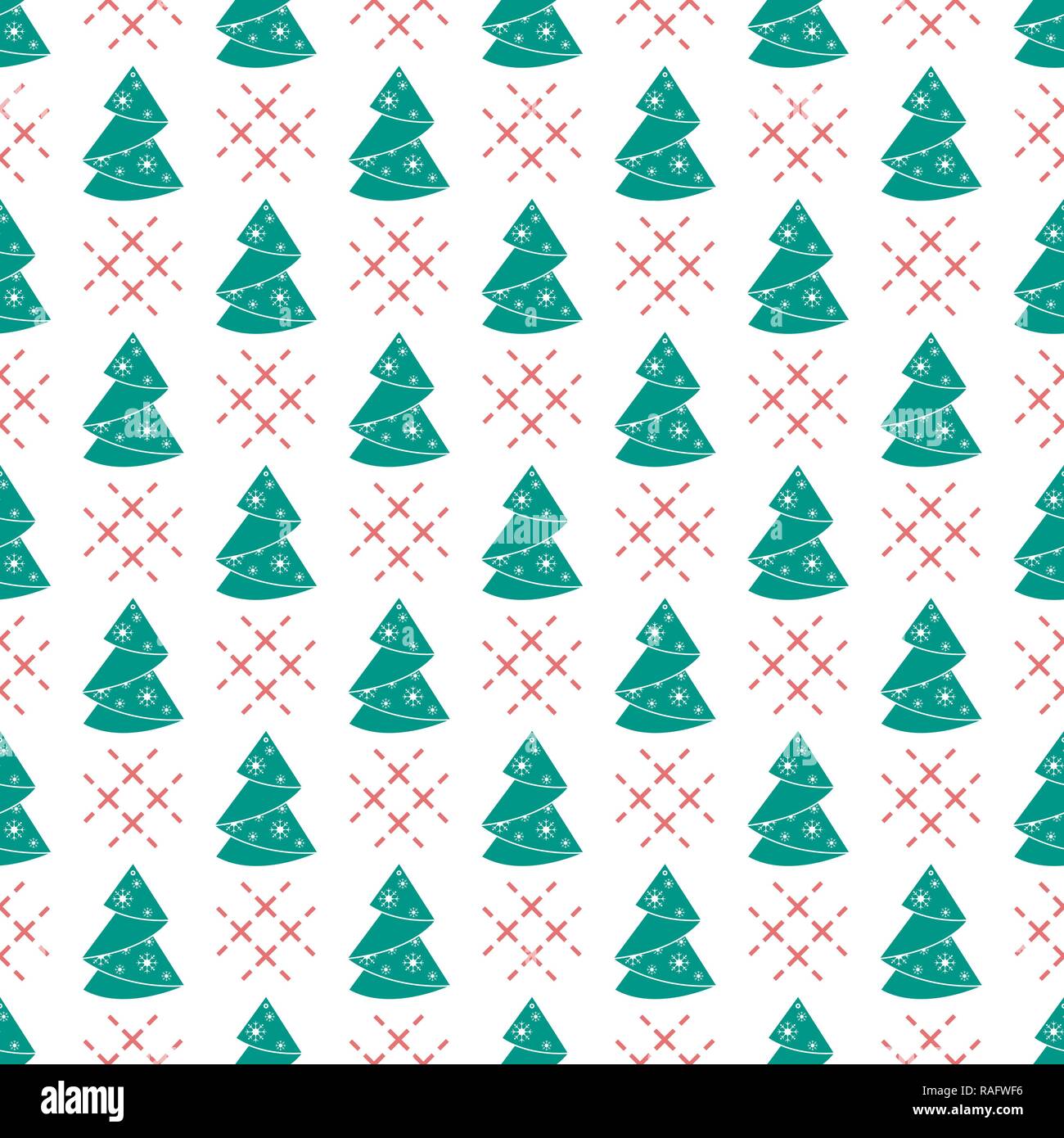 Bonne année 2019 et Noël vector illustration. Modèle sans couture avec arbre de Noël. L'origami plié. Illustration de Vecteur