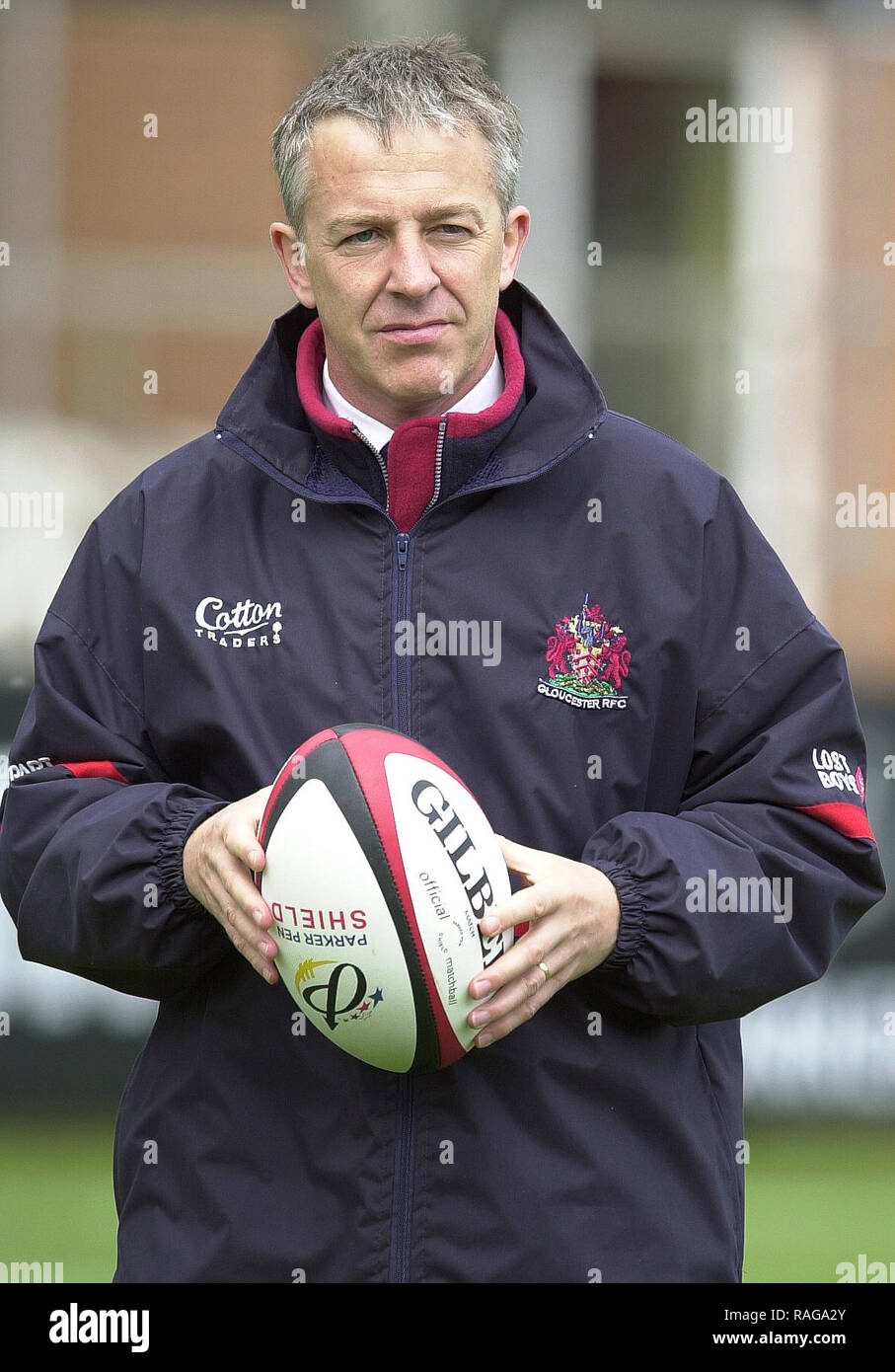 Northampton, Angleterre, 23/04/2002 Sport, Franklin Gardens, Parker Pen Shield demi-finales, Gloucester v Vente, entraîneur de Gloucester, Nigel Melville [crédit obligatoire, Peter Spurrier/ Intersport Images] 23/04/2002 Banque D'Images