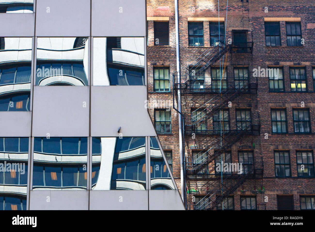 Chicago, Illinois, communément connue sous le nom, la ville est la troisième ville la plus peuplée des États-Unis. Banque D'Images
