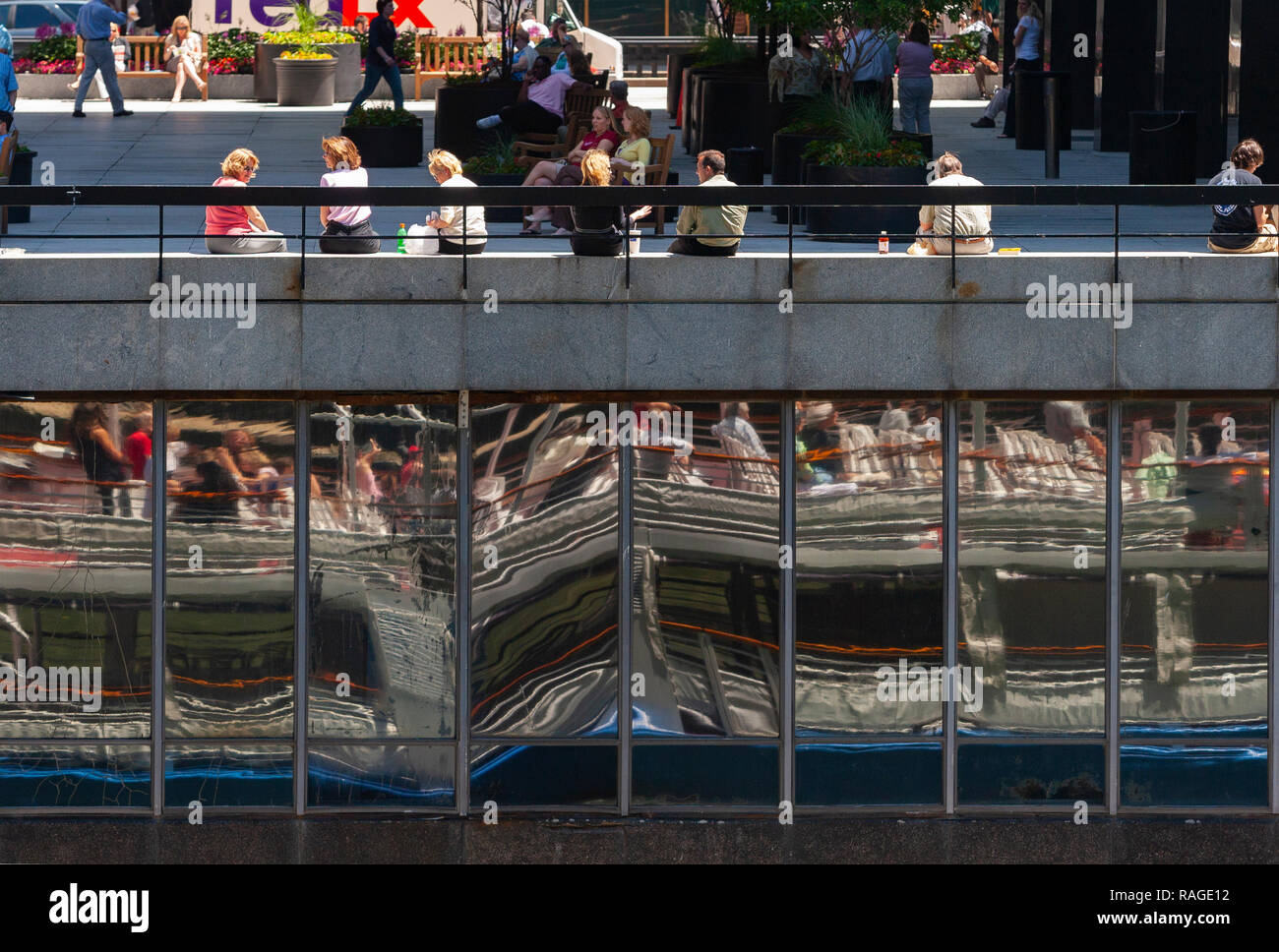 Chicago, Illinois, communément connue sous le nom, la ville est la troisième ville la plus peuplée des États-Unis. Banque D'Images