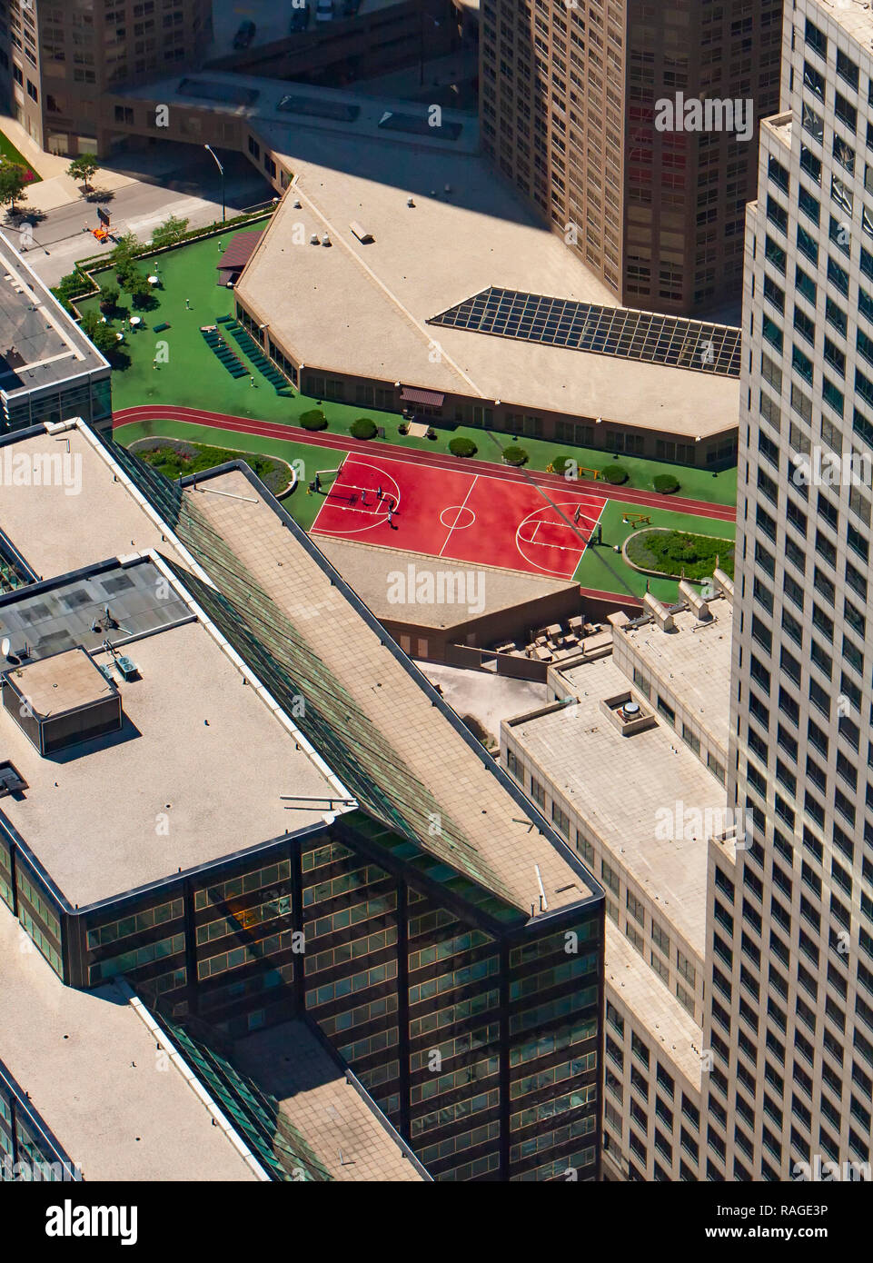 Chicago, Illinois, communément connue sous le nom, la ville est la troisième ville la plus peuplée des États-Unis. Banque D'Images