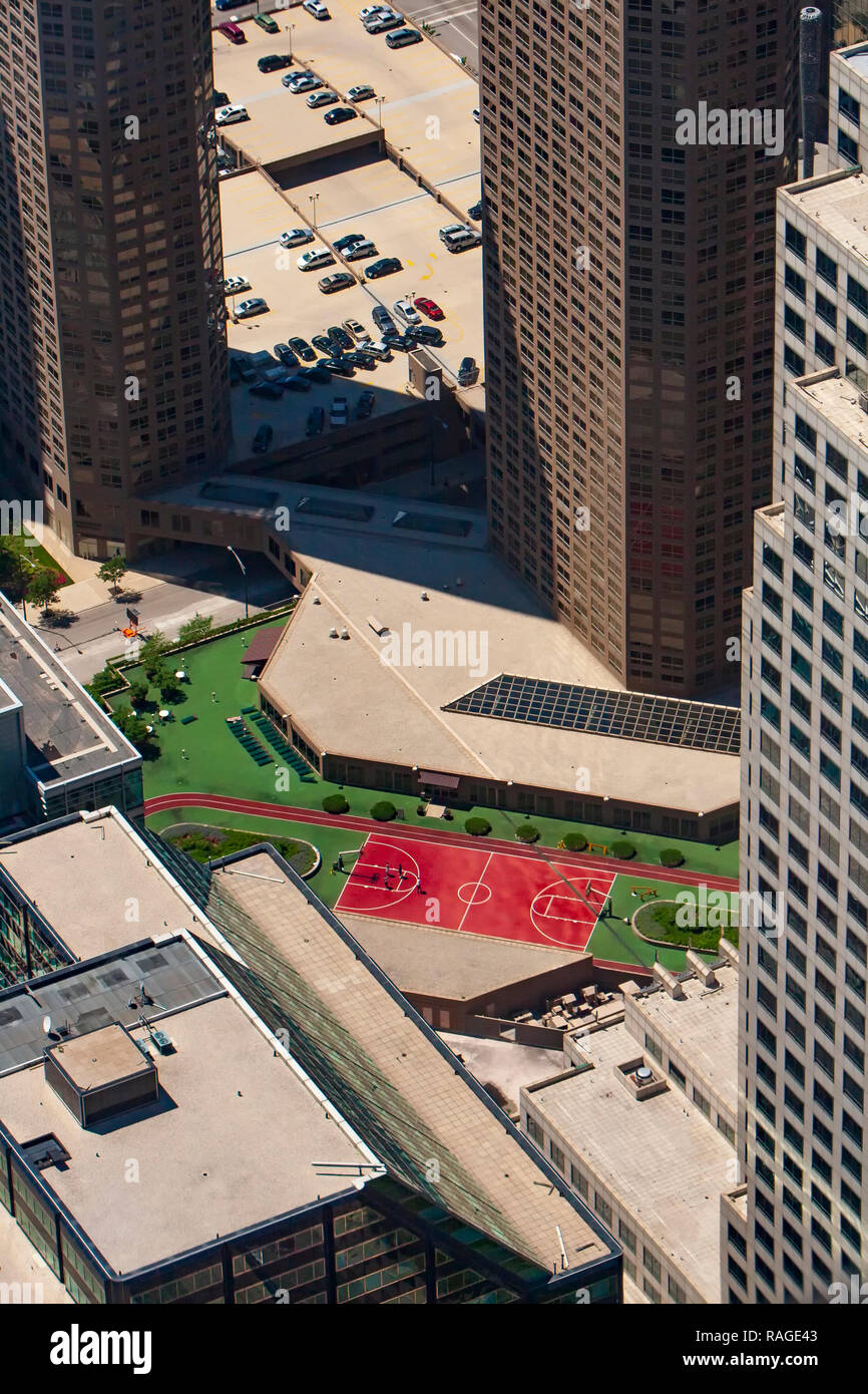 Chicago, Illinois, communément connue sous le nom, la ville est la troisième ville la plus peuplée des États-Unis. Banque D'Images