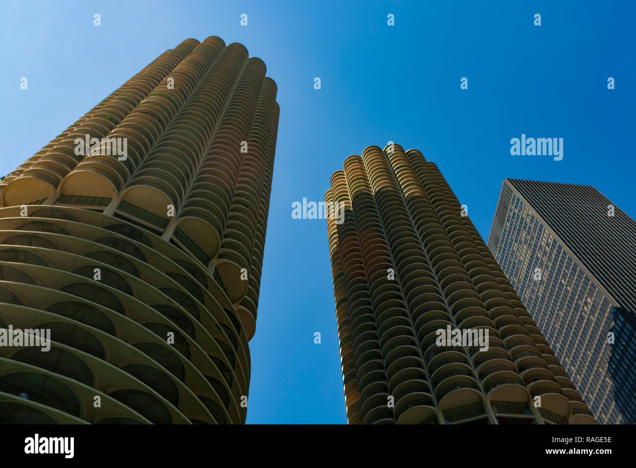 Chicago, Illinois, communément connue sous le nom, la ville est la troisième ville la plus peuplée des États-Unis. Banque D'Images