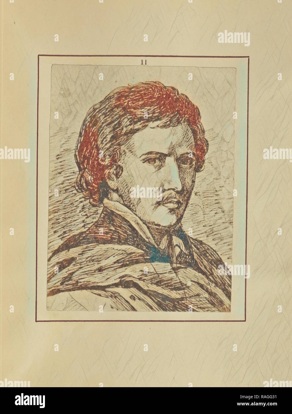 Portrait de Luis TRISTAN, Nikolaas Henneman (britannique, 1813 - 1893), Londres, Angleterre, 1847, impression sur papier salé, 9,4 repensé Banque D'Images