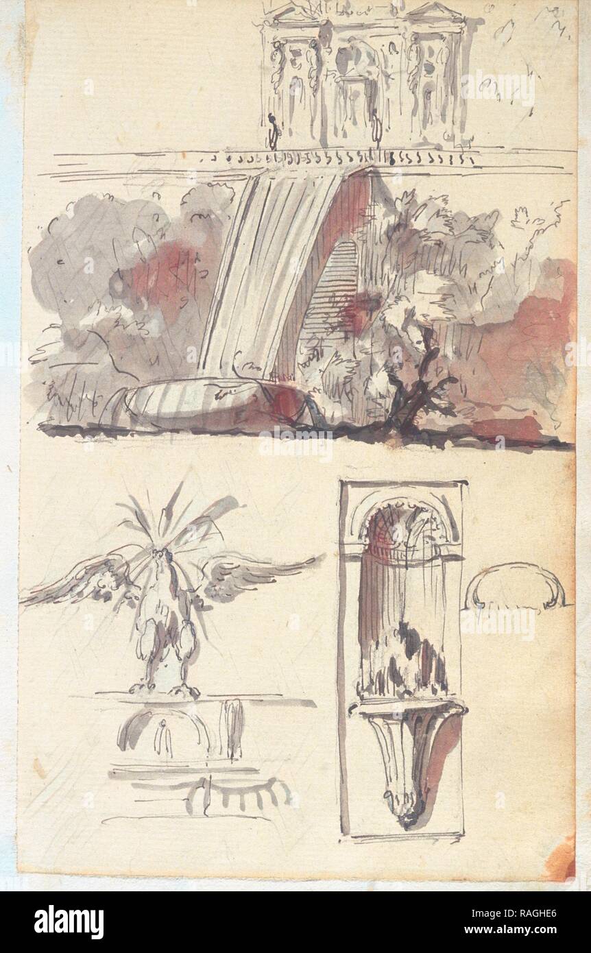 Recueil de morceaux d'architecture et de divers fragmens de monumens antiques fait en Italie par Marie Joseph Peyre repensé Banque D'Images