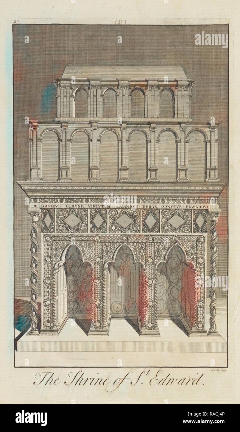 Une perspective de la chapelle Édouard le Confesseur, Westmonasterium, ou, l'histoire et des antiquités de l'église abbatiale de repensé Banque D'Images