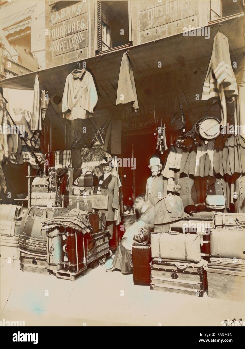 Assurance Magasin, rue Dupetit Thouars, Eugène Atget (Français, 1857 - 1927), 1910 - 1911, à l'albumine argentique. Repensé Banque D'Images