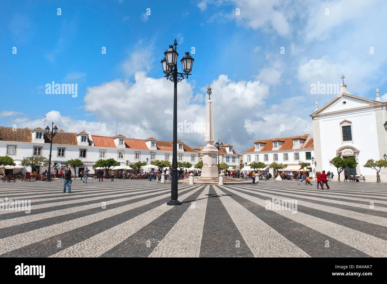Marquès de Pombal, Vila Real de Santo Antonio, Algarve, Portugal, Europe Banque D'Images