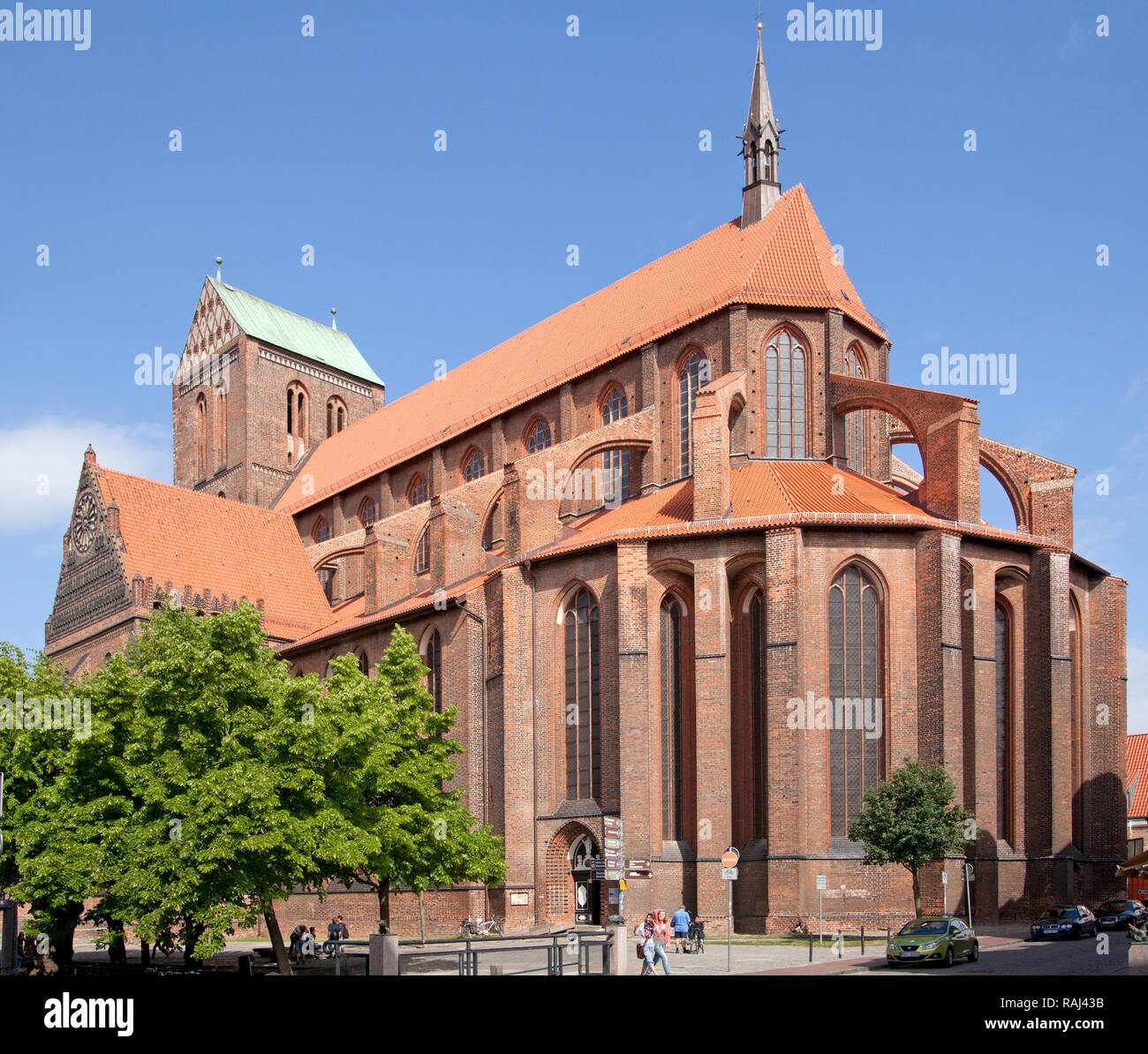 L'église Saint Nikolai Kirche, Wismar, Mecklembourg-Poméranie-Occidentale Banque D'Images