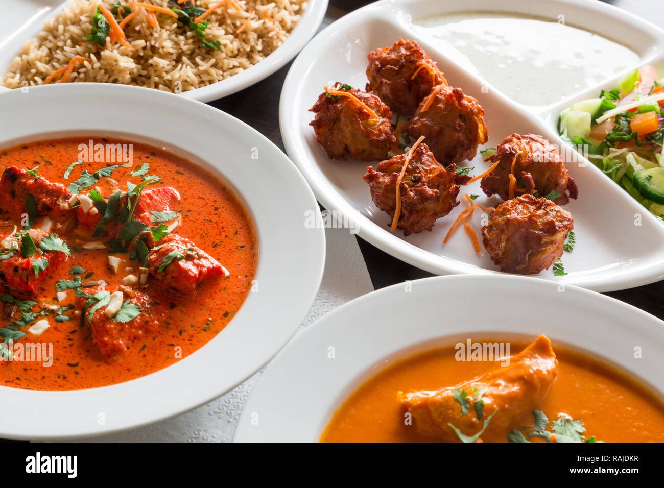 Les délices indiens, pour accoucher à la maison, le dîner avec la famille et les amis Banque D'Images