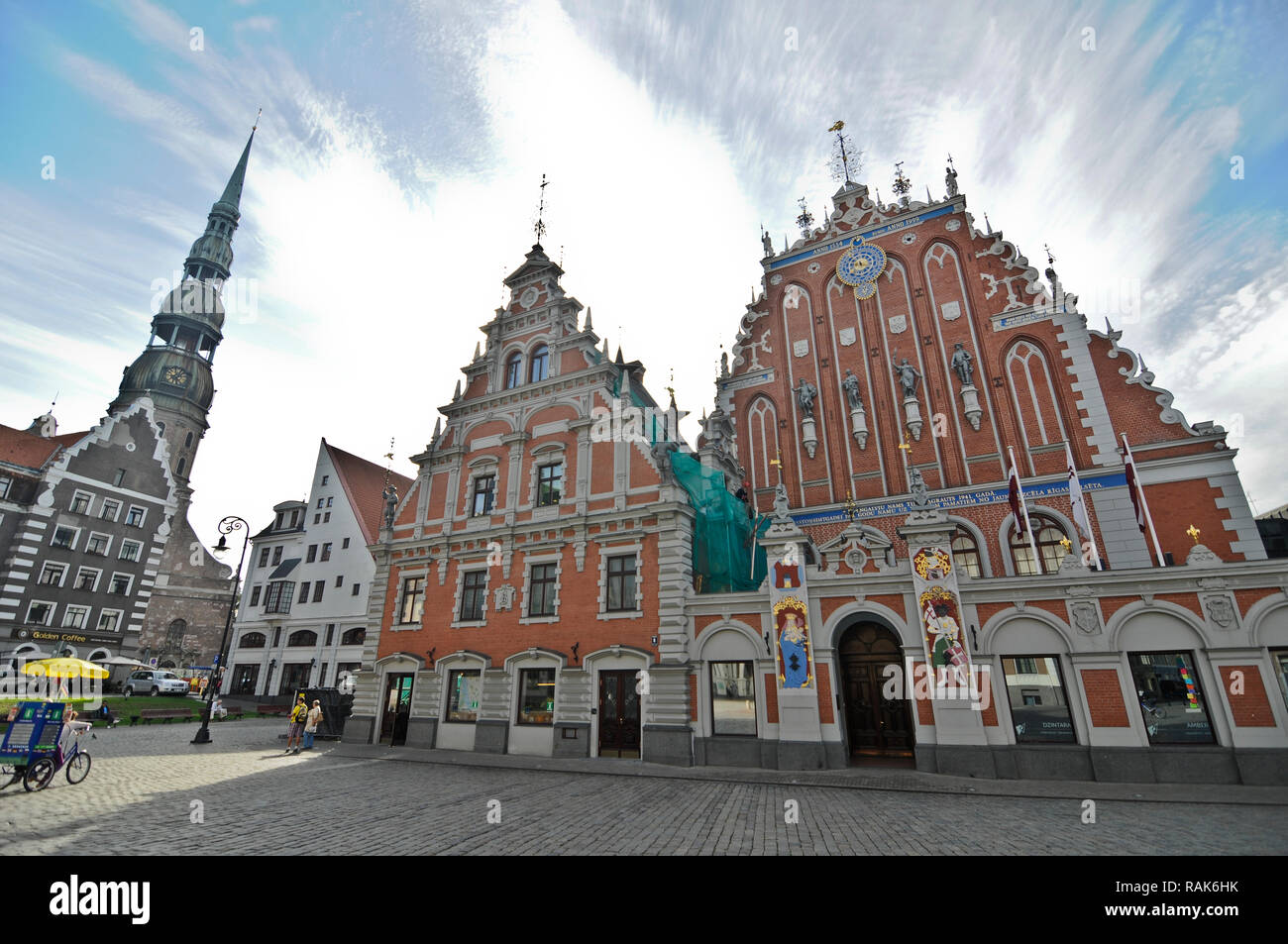 Maison des Têtes Noires, Riga, Lettonie Banque D'Images
