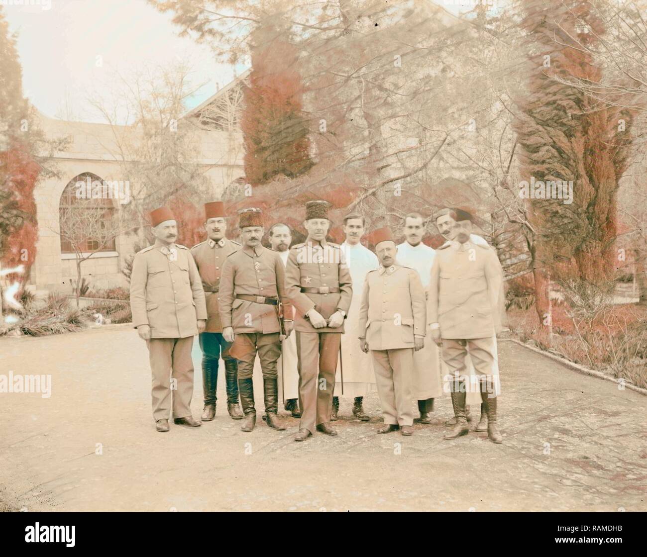 Mouvement international de la Croix-Rouge et du Croissant-Rouge 1915, Moyen-Orient, Israël et/ou Palestine. Repensé Banque D'Images