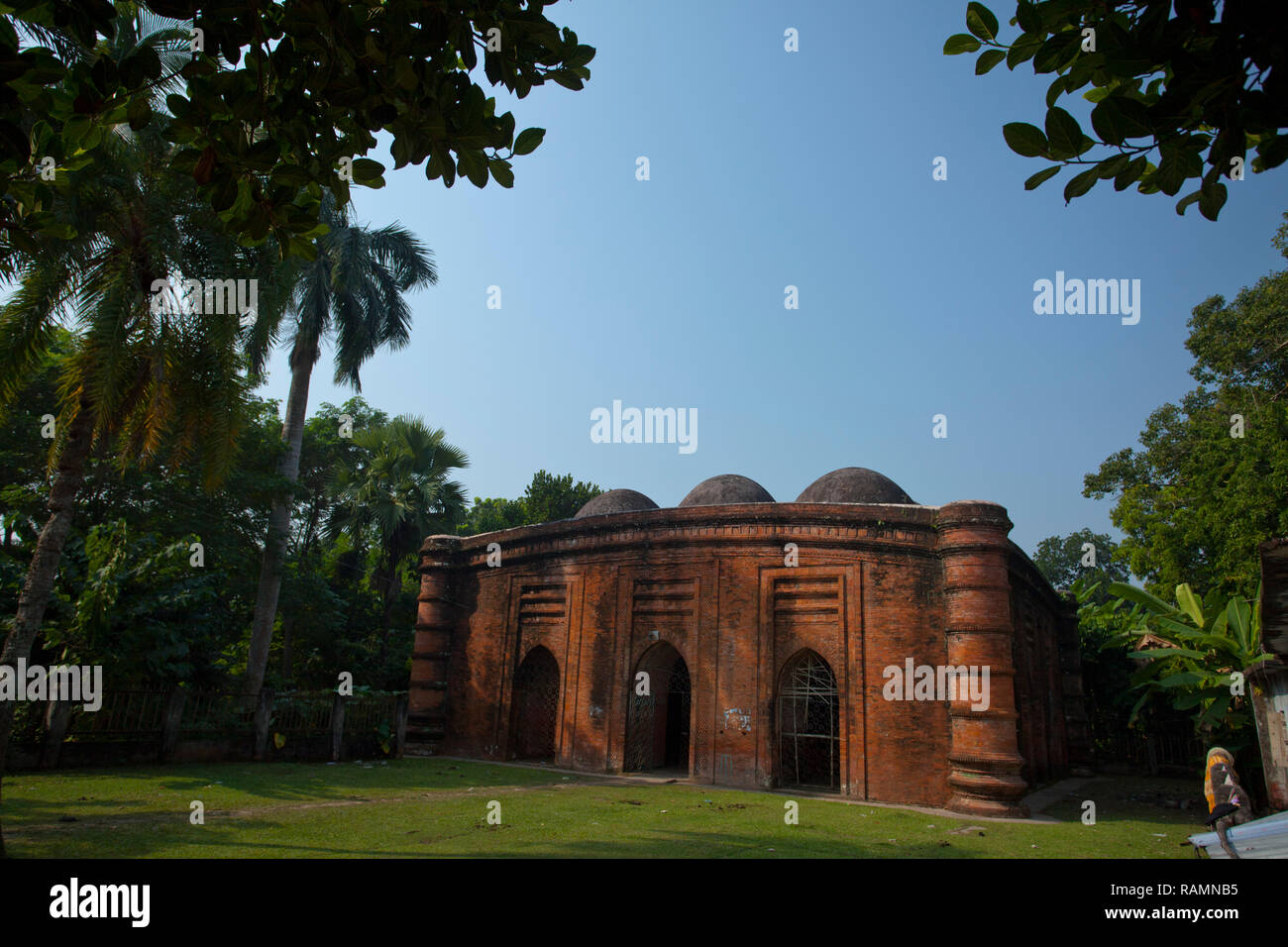 Mosquée de dôme neuf. Bagerhat, Bangladesh. Banque D'Images
