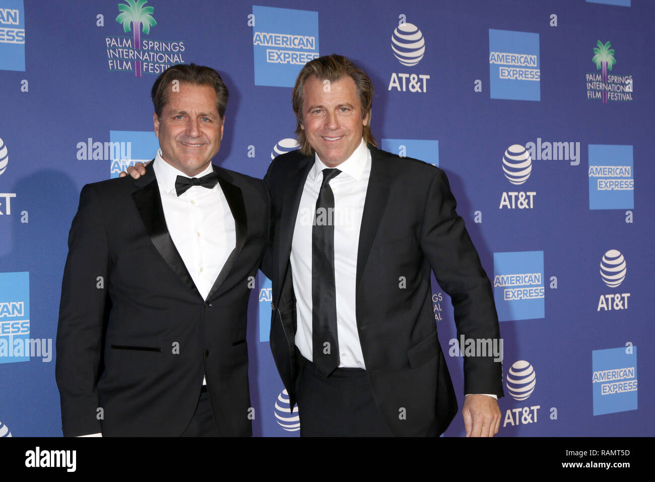 Palm Springs, CA, USA. 3 janvier, 2019. PALM SPRINGS - jan 17 : James Van Patten, Vince van Patten au 30e Festival International du Film de Palm Springs Awards Gala au Palm Springs Convention Center le 17 janvier 2019 à Palm Springs, CA Crédit : Kay Blake/ZUMA/Alamy Fil Live News Banque D'Images