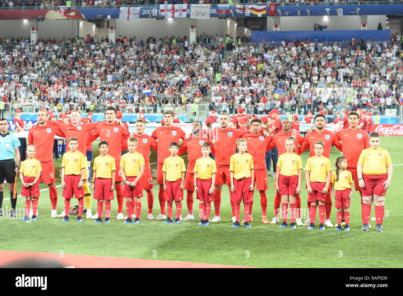 Jour de match de l'Angleterre à Volgograd Photo Jeremy Selwyn Banque D'Images