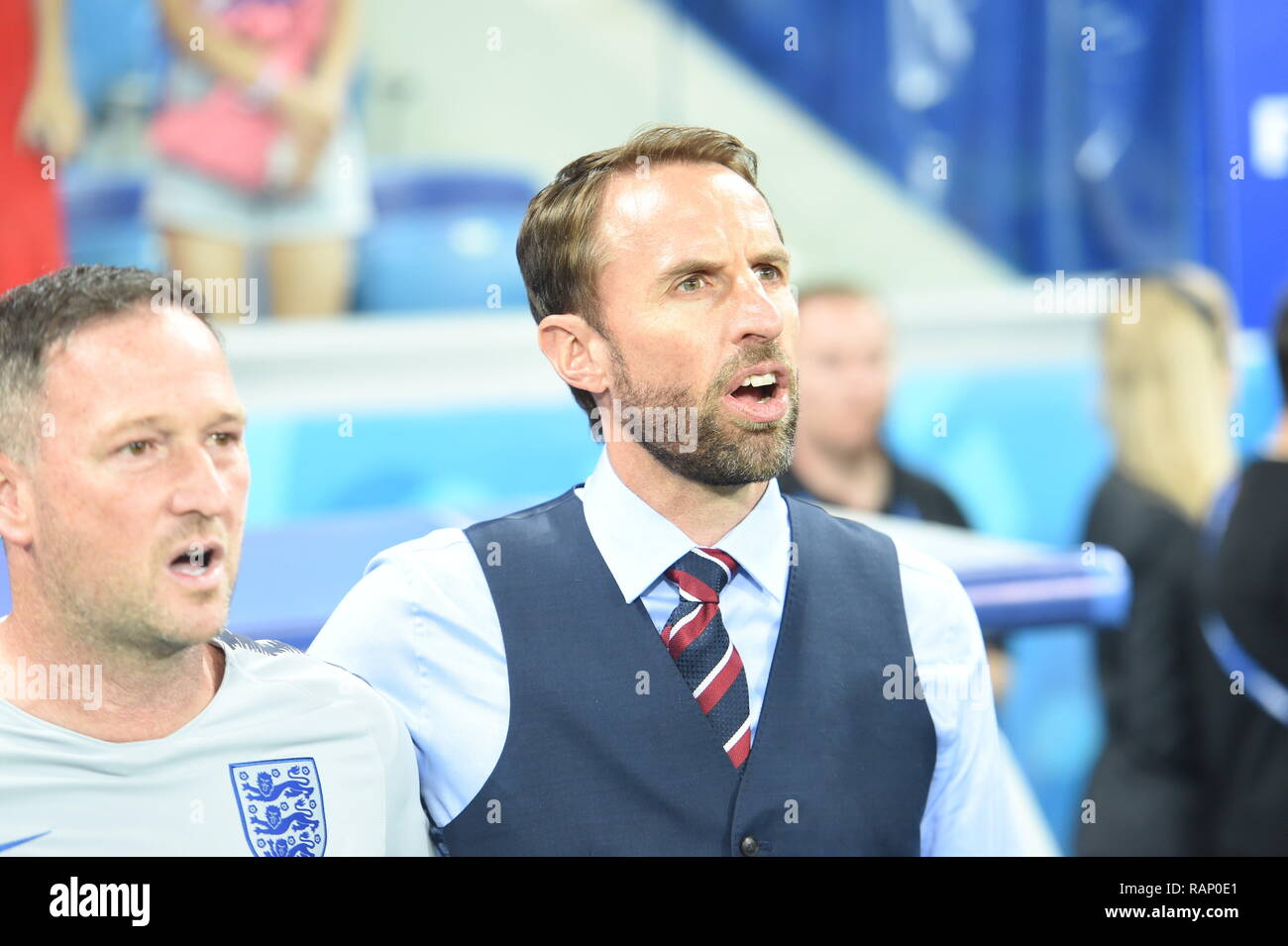Jour de match de l'Angleterre à Volgograd Photo Jeremy Selwyn Banque D'Images