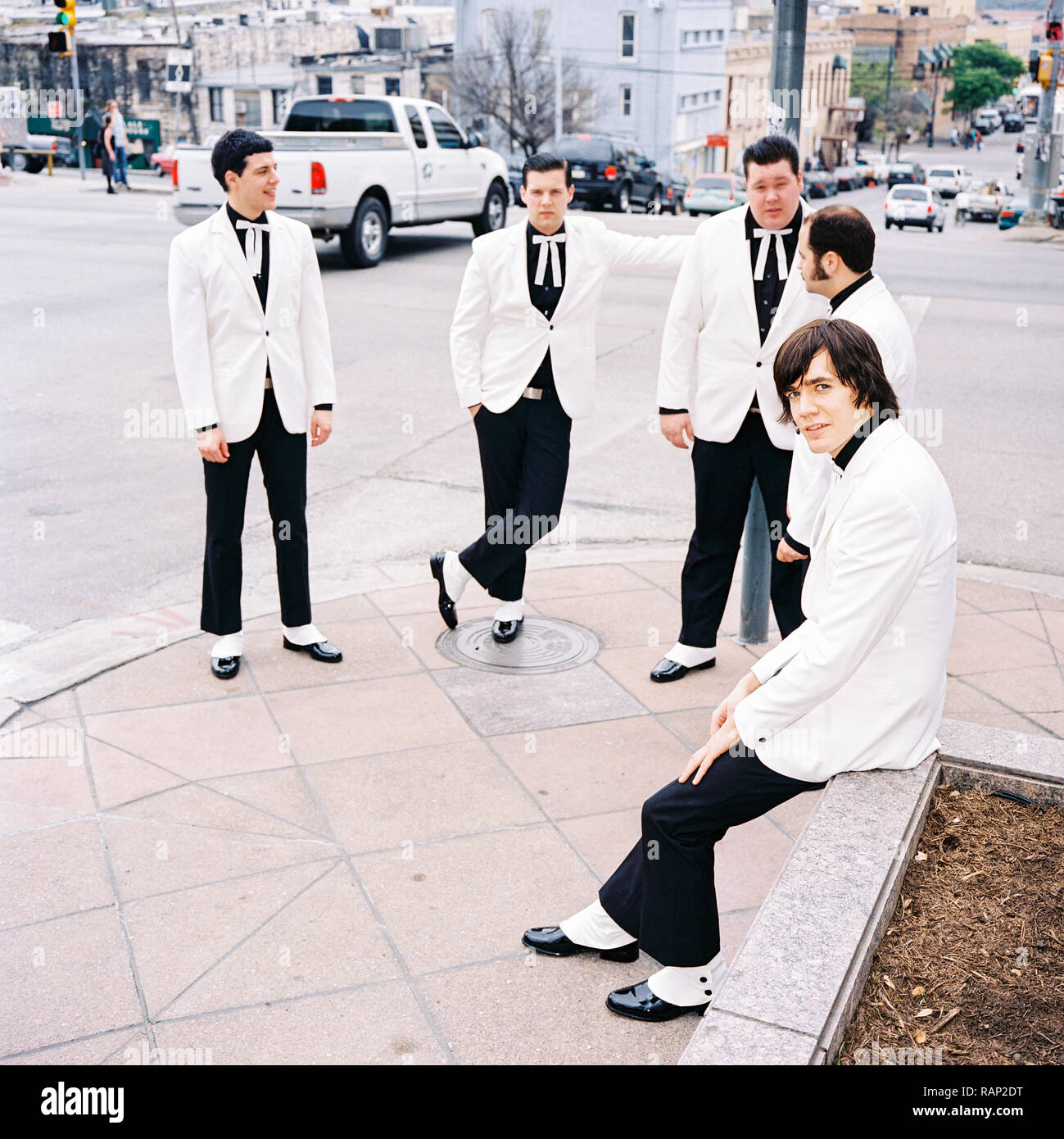 Les Ruches d'un groupe de rock suédois, photographié à Austin, Texas, États-Unis d'Amérique. Banque D'Images