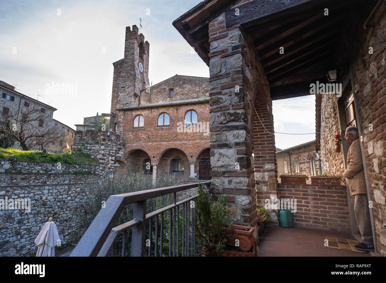 Palais municipal (Palazzo Comunale) de Suvereto, province de Livourne, Toscane, Italie Banque D'Images