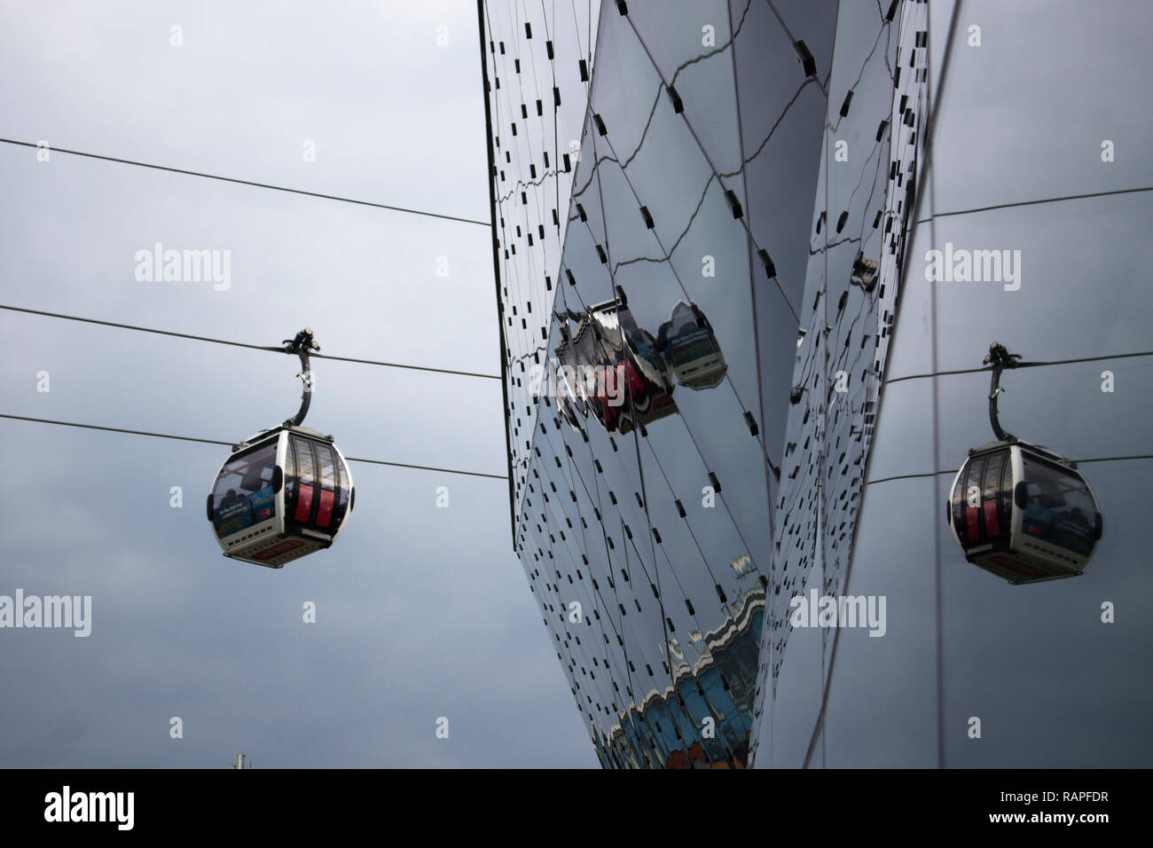 Le Téléphérique Emirates Air Line, East London Banque D'Images