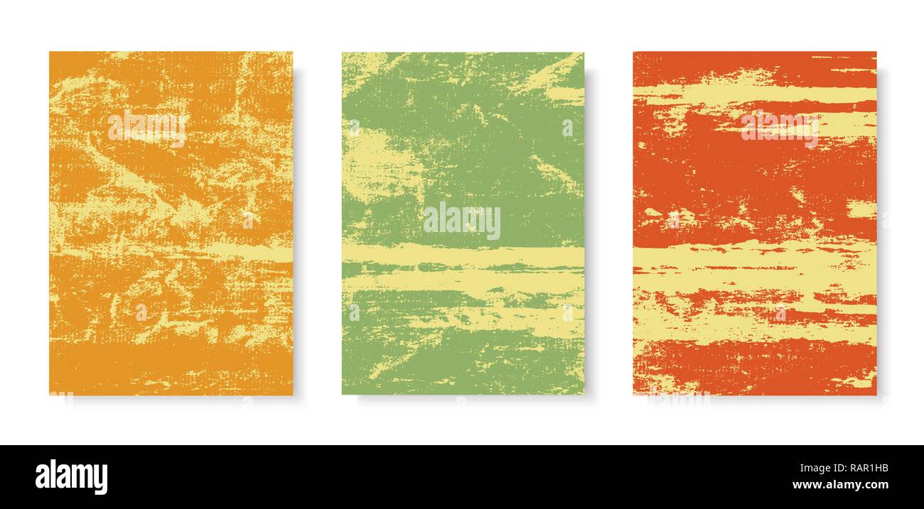 Grunge Poster Set Illustration de Vecteur