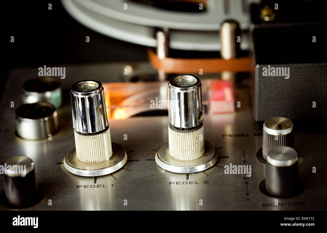 Vintage Retro analogique Enregistreur et Player Photo Banque D'Images