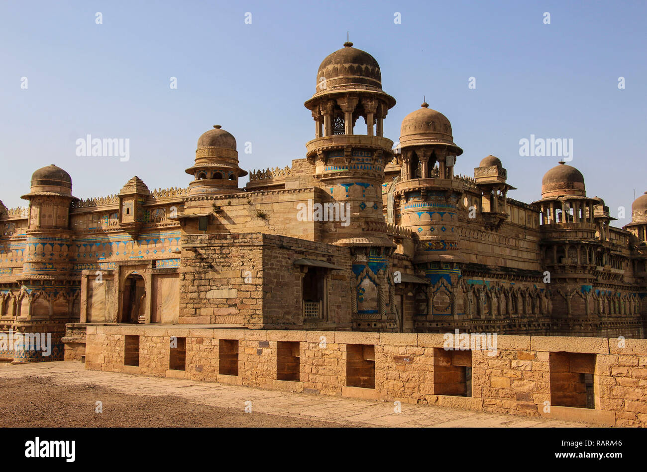 Fort de Gwalior dans le Madhya Pradesh, en Inde. Banque D'Images
