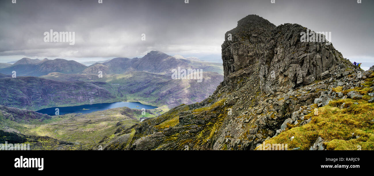 Les Cuillin Ridge, Île de Skye, en Ecosse Banque D'Images