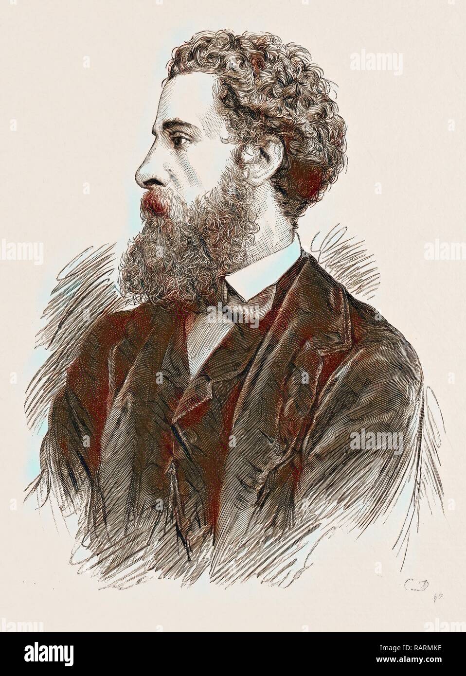 Le très honorable. LORD LYTTON, LE NOUVEAU VICE-ROI ET GOUVERNEUR GÉNÉRAL DE L'Inde, 1876. Repensé par Gibon. L'art classique repensé Banque D'Images