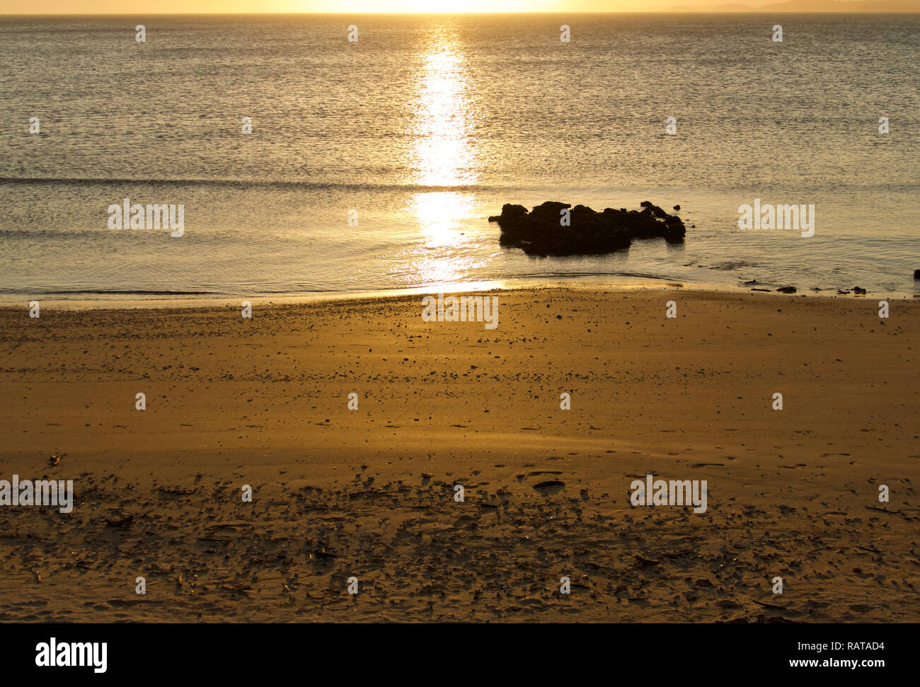 Coucher du soleil à Anchieta, Brésil Banque D'Images