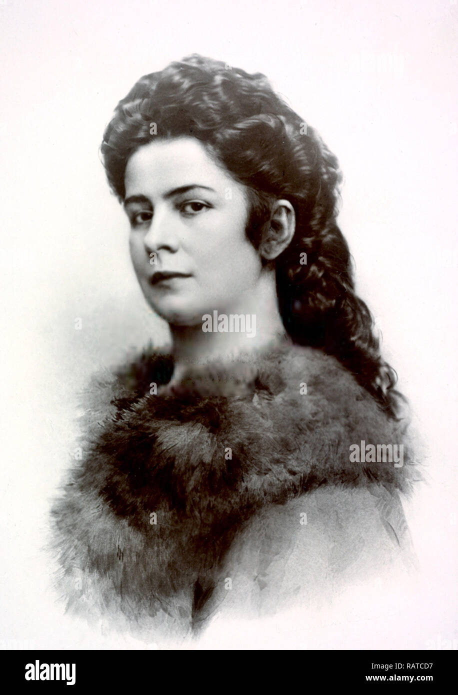 L'impératrice Elisabeth d'Autriche, Elisabeth d'Autriche (1837 - 1898), impératrice d'Autriche et Reine de Hongrie, le mariage de l'Empereur Franz Joseph I. Banque D'Images