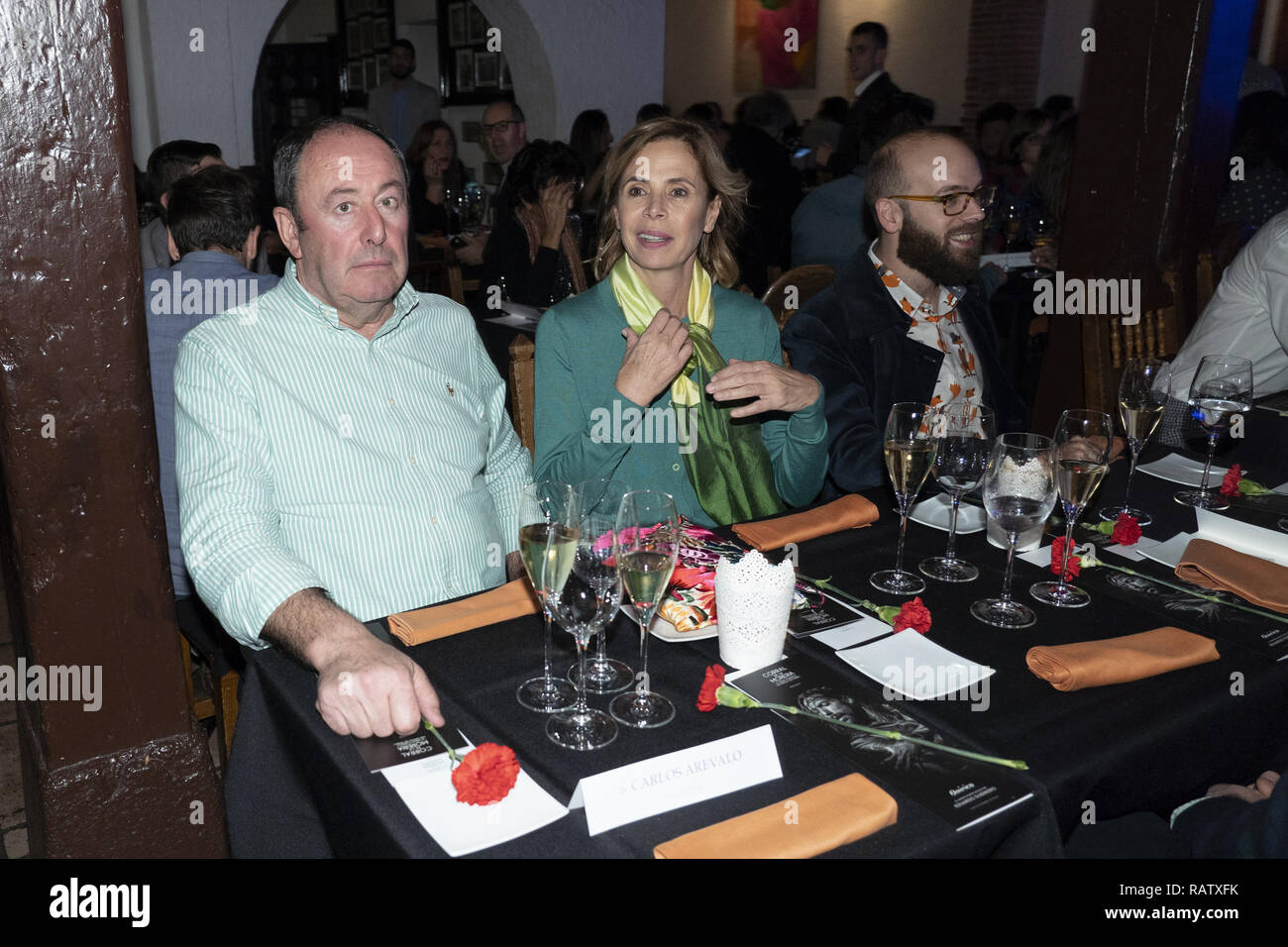 L 'Onirico' présentation du corral de La Moreria Restaurant avec : Tristan Ramirez, Agatha Ruiz de la Prada, Luis Miguel Rodriguez Où : Madrid, Espagne Quand : 04 Déc 2018 Crédit : Oscar Gonzalez/WENN.com Banque D'Images