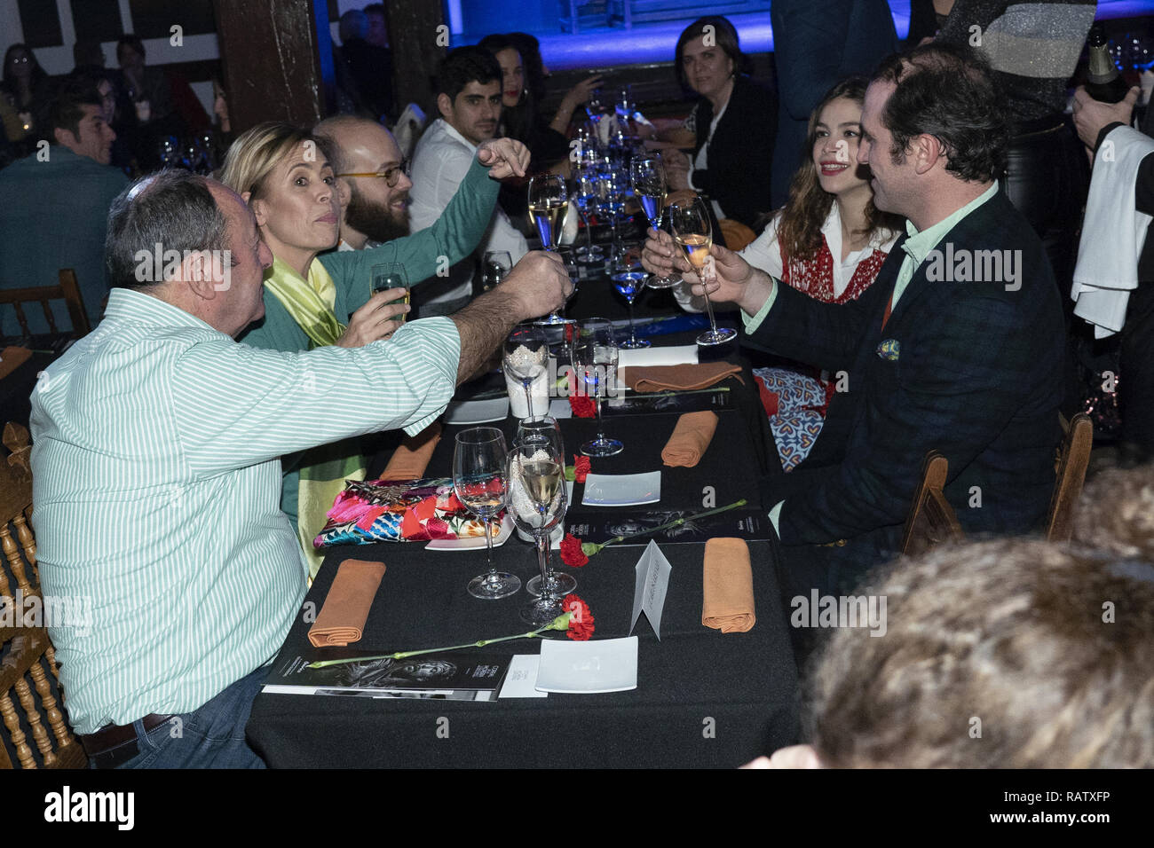 L 'Onirico' présentation du corral de La Moreria Restaurant avec : Tristan Ramirez, Agatha Ruiz de la Prada, Luis Miguel Rodriguez Où : Madrid, Espagne Quand : 04 Déc 2018 Crédit : Oscar Gonzalez/WENN.com Banque D'Images