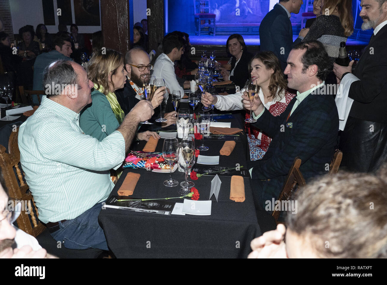 L 'Onirico' présentation du corral de La Moreria Restaurant avec : Tristan Ramirez, Agatha Ruiz de la Prada, Luis Miguel Rodriguez Où : Madrid, Espagne Quand : 04 Déc 2018 Crédit : Oscar Gonzalez/WENN.com Banque D'Images
