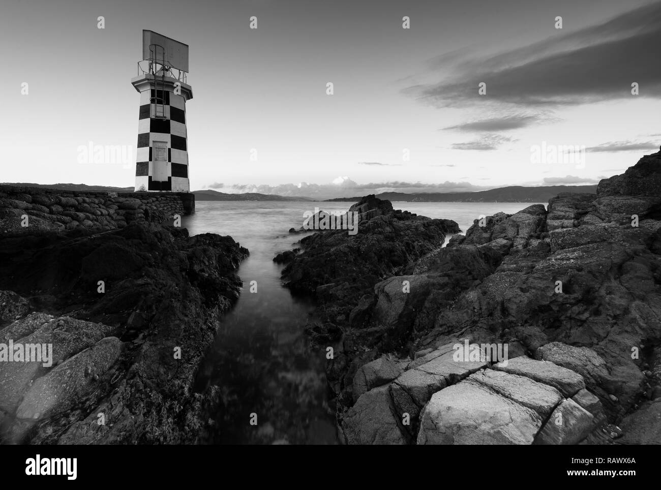 Point de vue d'un phare à Halswell Wellington en Nouvelle-Zélande Banque D'Images