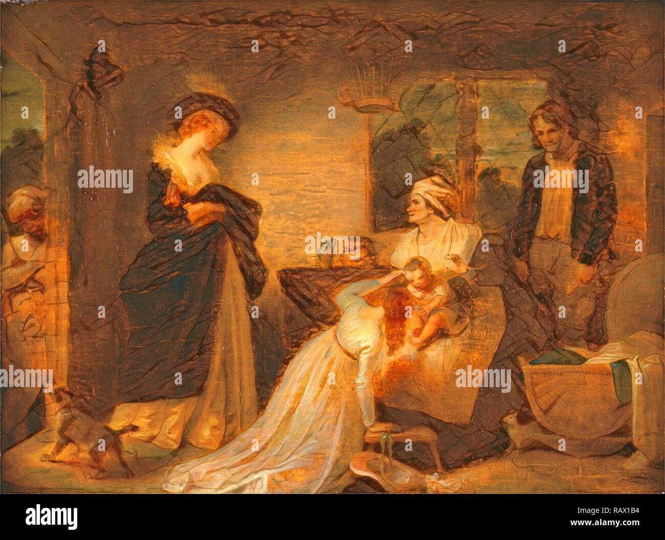 Les sept âges de l'homme : l'enfant, 'Comme vous l'aimez,' ii, vii, Robert Smirke, 1752-1845, British. Repensé Banque D'Images