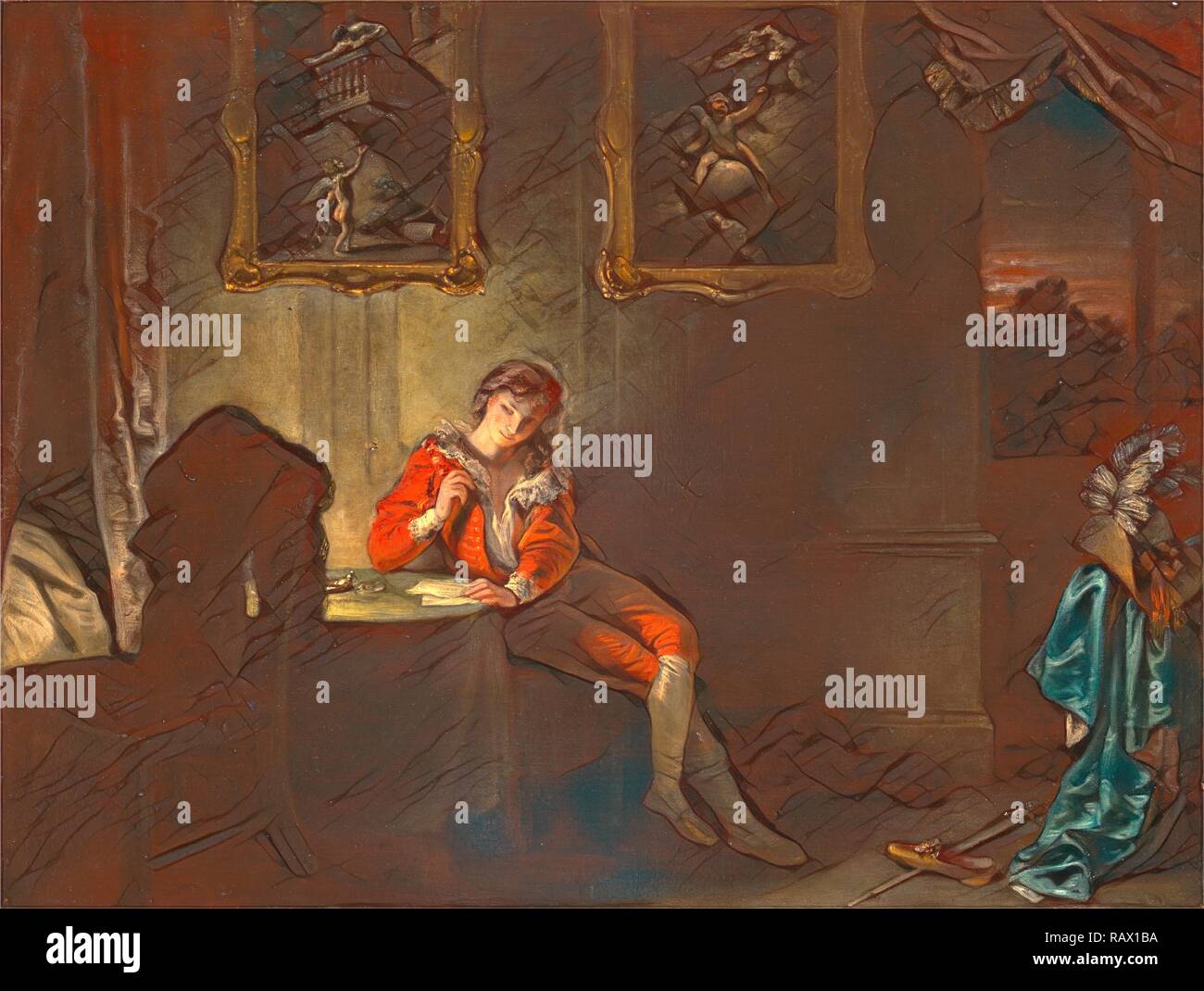 Les sept âges de l'homme : l'Amant, 'Comme vous l'aimez,' ii, vii, Robert Smirke, 1752-1845, British. Repensé Banque D'Images