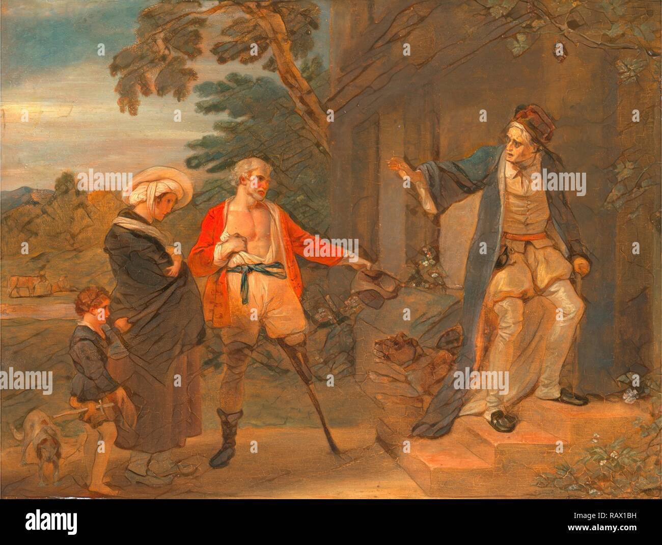 Les sept âges de l'homme : l'Pantaloon, 'Comme vous l'aimez,' ii, vii, Robert Smirke, 1752-1845, British. Repensé Banque D'Images